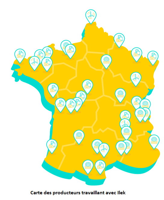 Carte des producteurs